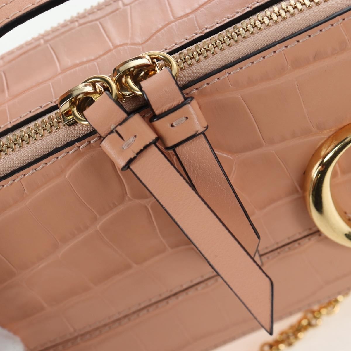 Chloe C Vanity Leather, Pink, Leather, Handbag