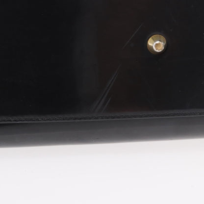 Christian Dior Vintage Lady Dior Patent, Black, Patent Leather, Handbag