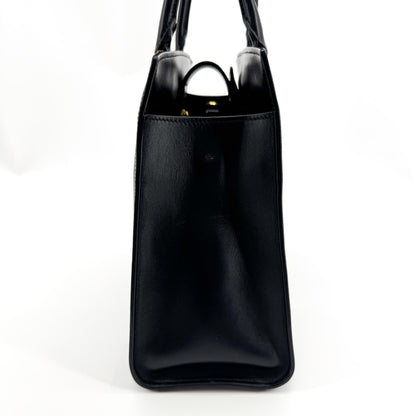 Prada saffiano tote Leather, Black, Leather, Tote Bag