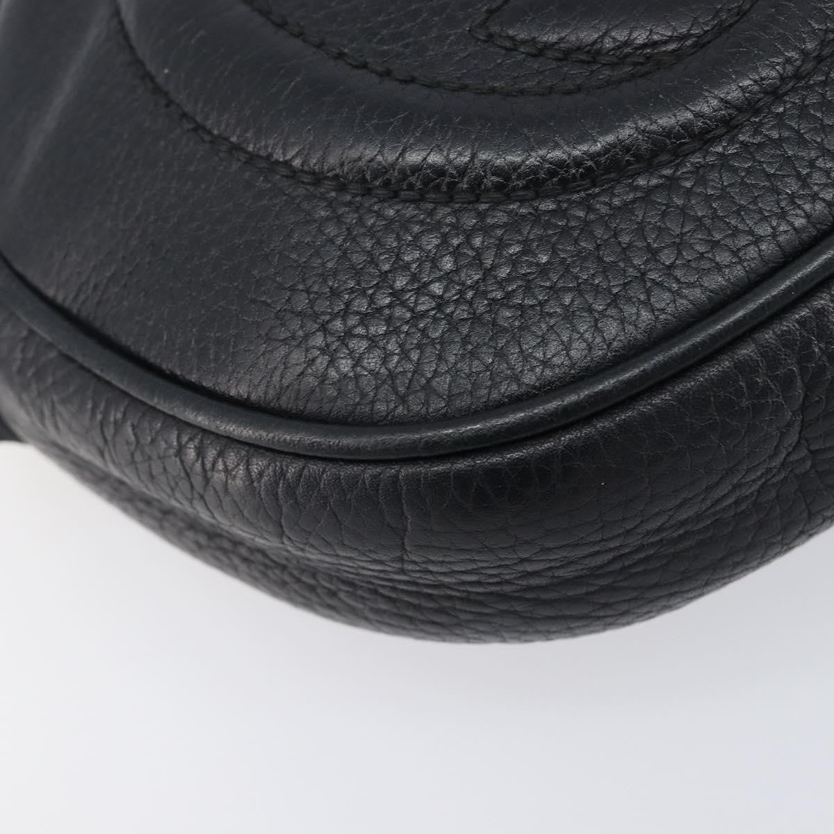 Gucci Soho Chain Leather, Black, Leather, Handbag
