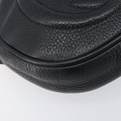 Gucci Soho Chain Leather, Black, Leather, Handbag