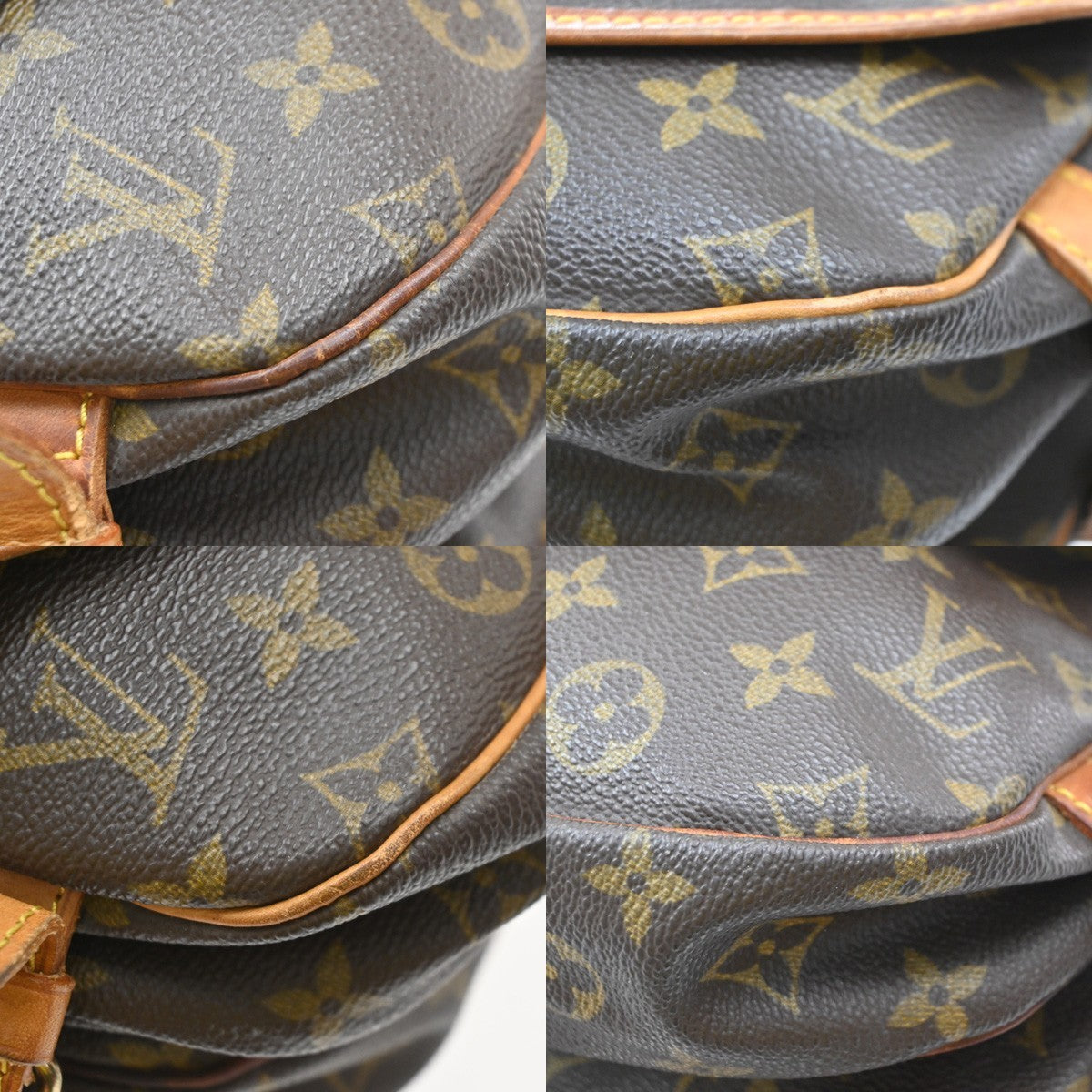 Louis Vuitton Saumur Monogram, Brown, Canvas, Shoulder Bag