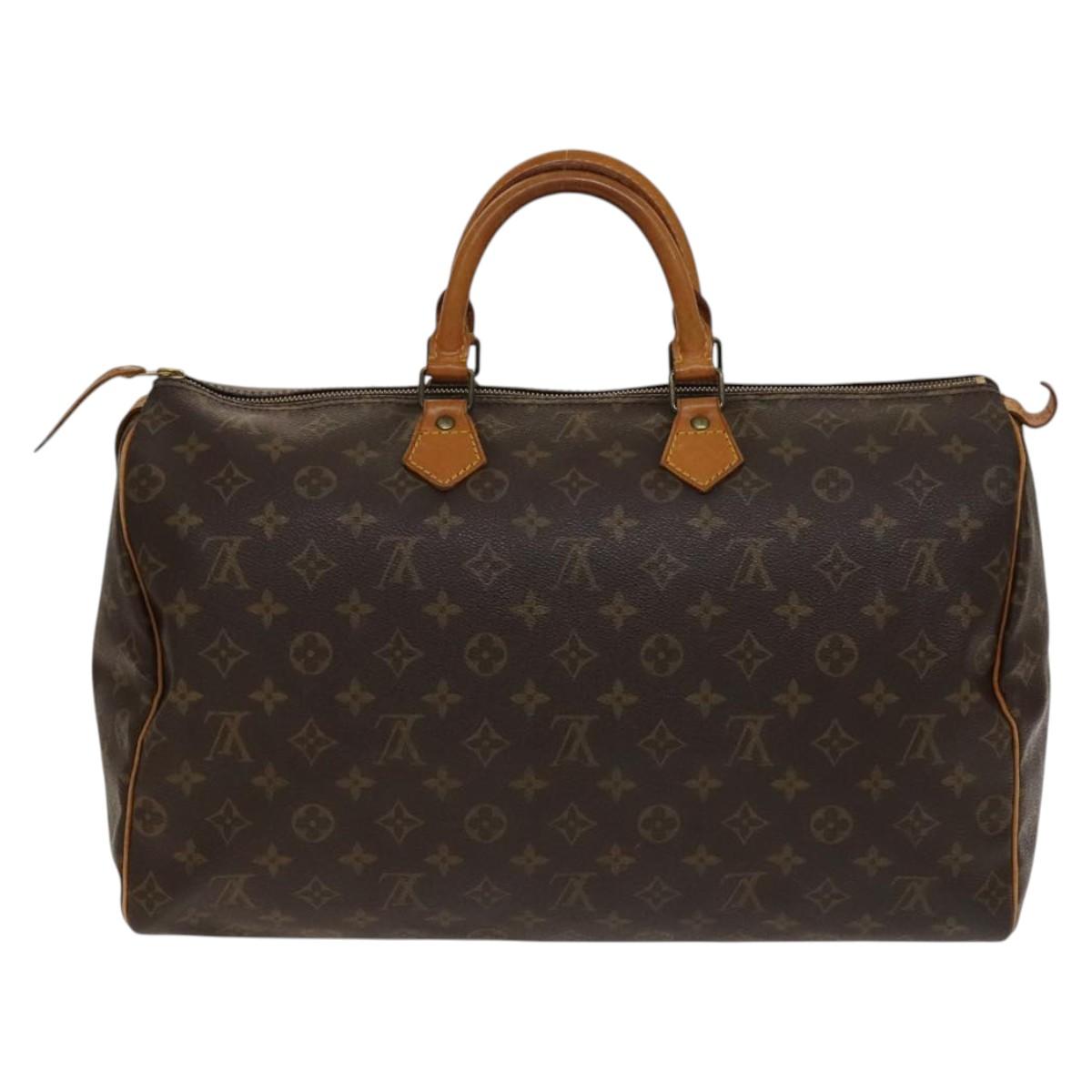 Louis Vuitton Speedy Handbag Monogram Canvas, BROWN, CANVAS, Handbag
