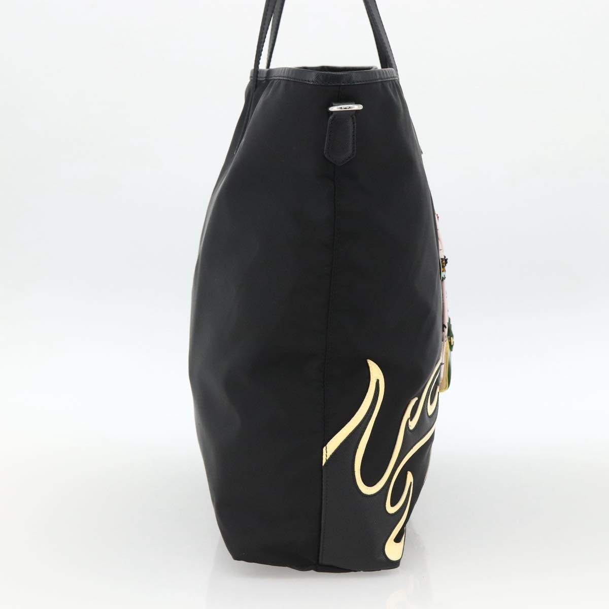 Prada Zip Tote Tessuto, Black, Nylon, Tote Bag