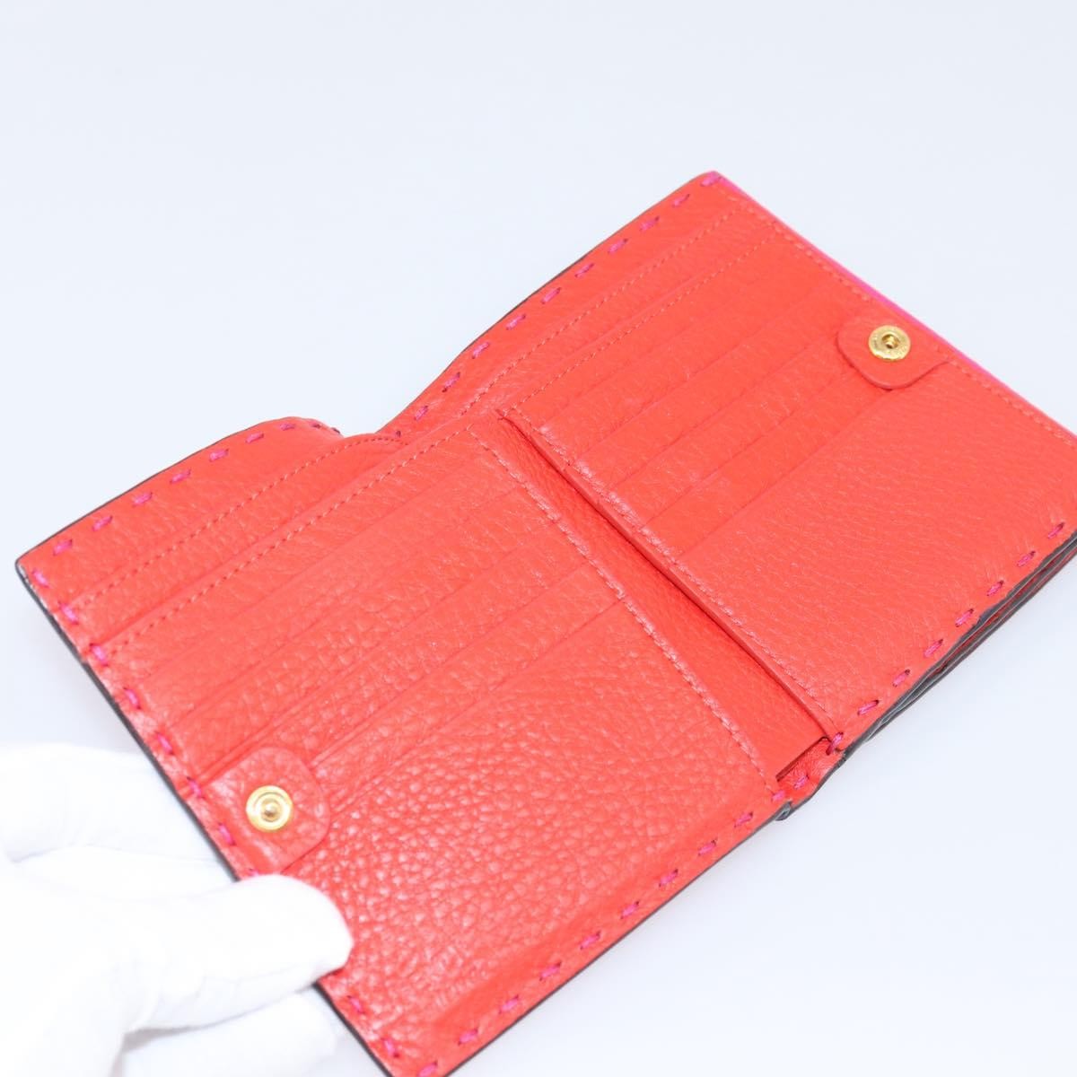 Fendi Selleria Peekaboo Leather, Pink, Leather, Wallet