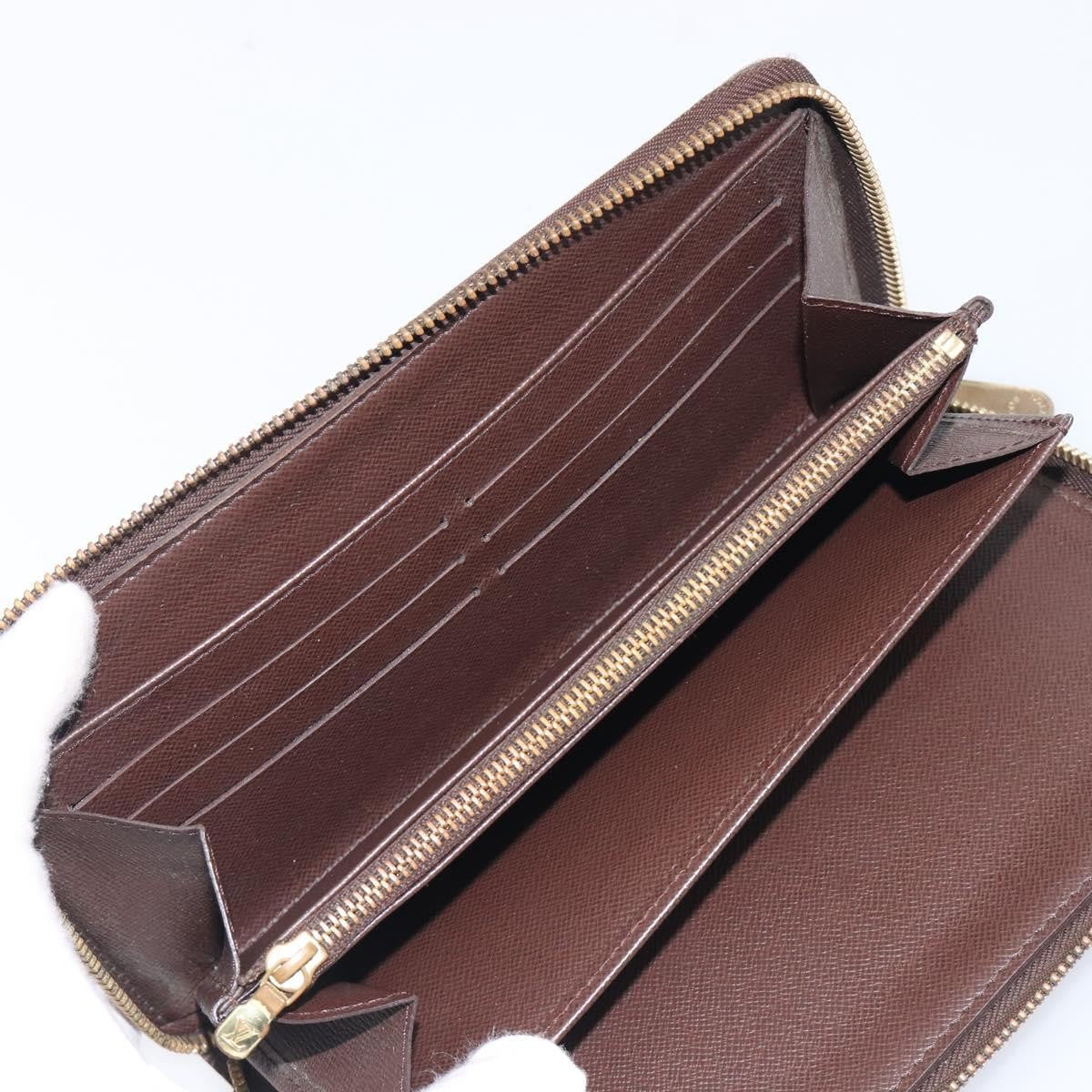 Louis Vuitton Zippy Organizer Damier, Brown, Canvas, Wallet