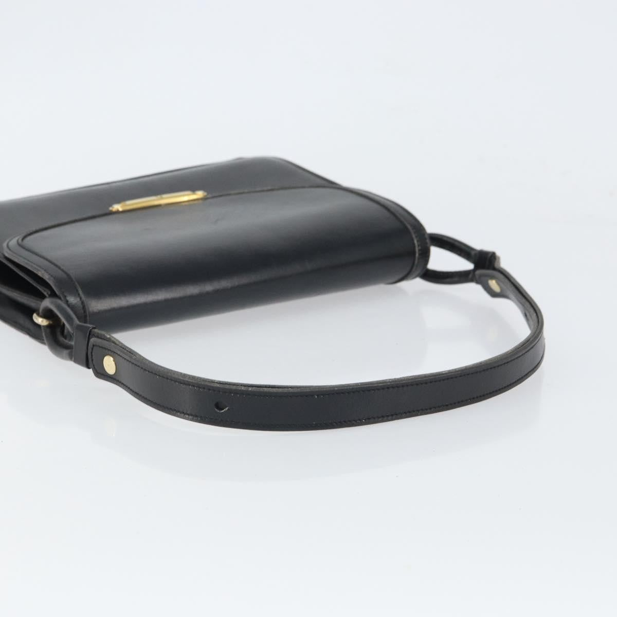 Christian Dior Shoulder Leather, Black, Leather, Shoulder Bag