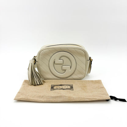 Gucci Soho Disco Nubuck, Beige, Calfskin, Crossbody Bag