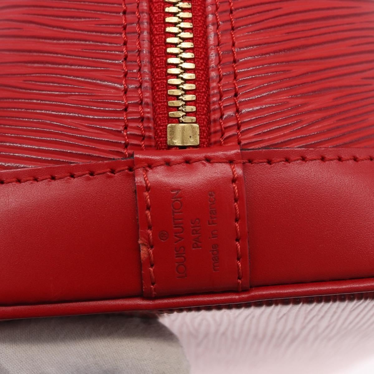 Louis Vuitton Alma Epi Leather, Red, Leather, Handbag