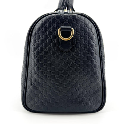 Gucci Joy Boston Microguccissima Leather, Black, Leather, Handbag