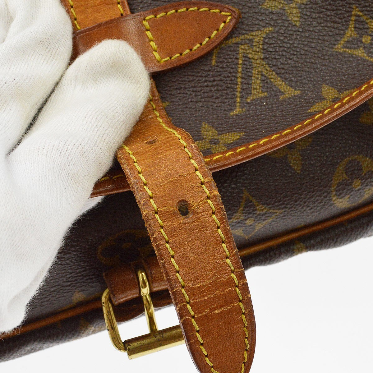 Louis Vuitton Saumur Monogram Canvas, Brown, Canvas, Shoulder Bag