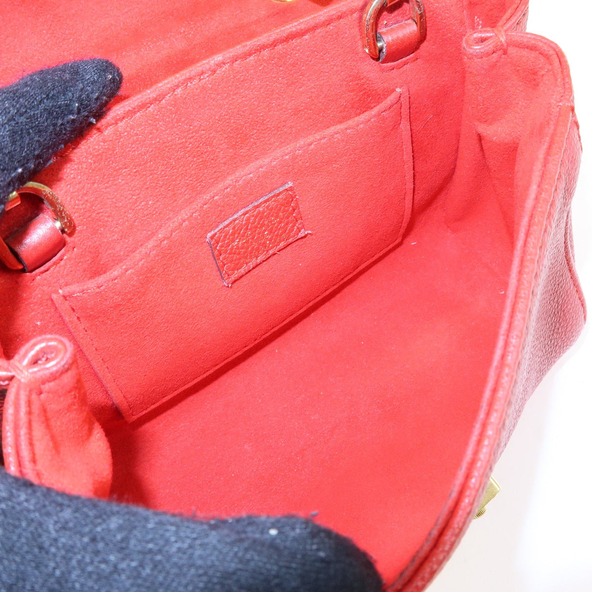 Louis Vuitton Saint Germain Monogram Empreinte Leather, Red, Leather, Handbag