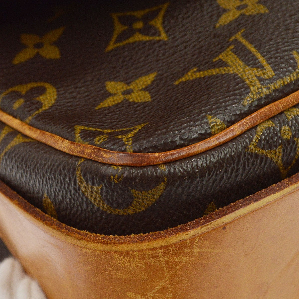 Louis Vuitton Cartouchiere Monogram Canvas, Brown, Canvas, Handbag