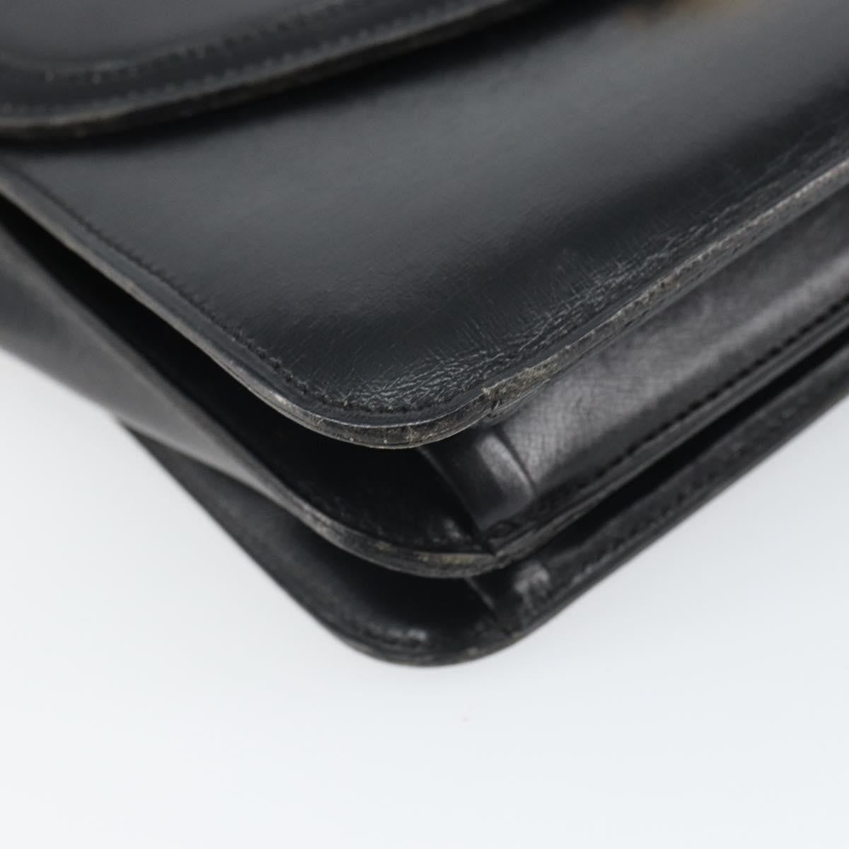 Christian Dior Shoulder Leather, Black, Leather, Shoulder Bag