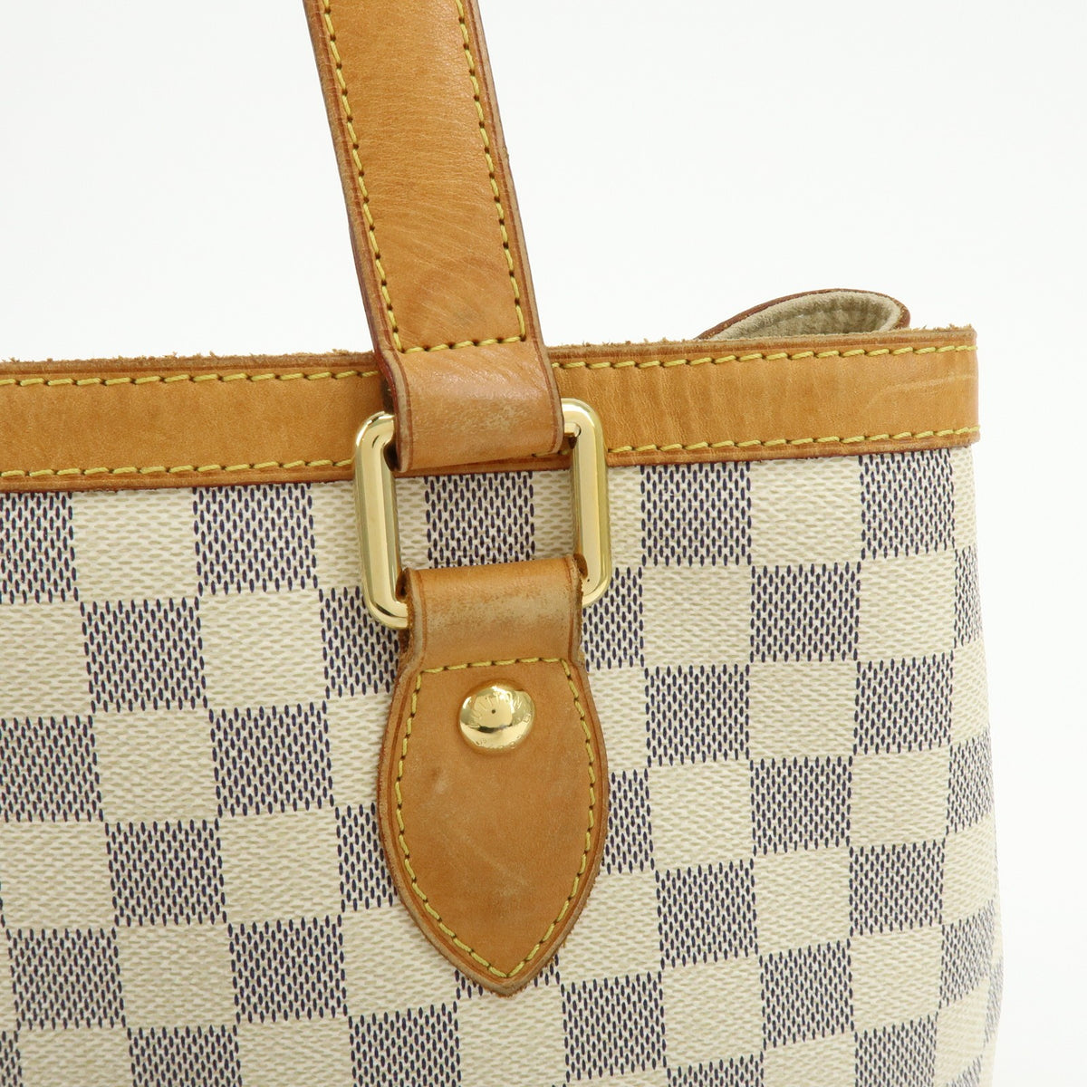 Louis Vuitton Hampstead Damier, Beige, Canvas, Handbag