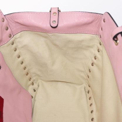 Valentino Garavani Rockstud Soft Leather, Pink, Leather, Tote Bag