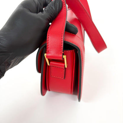 Valentino Garavani Supervee Leather, Red, Leather, Crossbody Bag