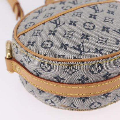 Louis Vuitton Jeanne Mini Lin, Blue, Canvas, Crossbody Bag