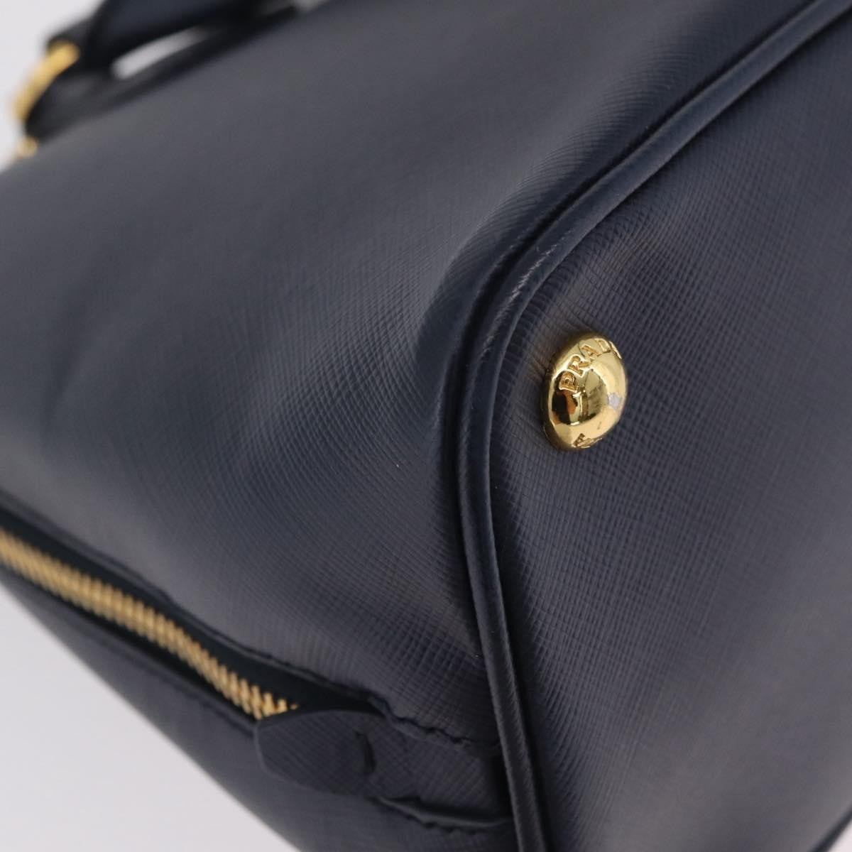 Prada Promenade Saffiano Leather, Navy, Leather, Handbag