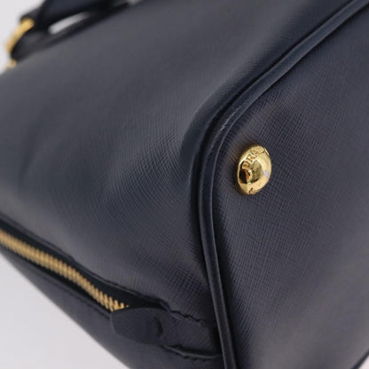 Prada Promenade Saffiano Leather, Navy, Leather, Handbag