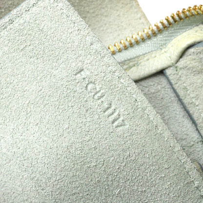 Celine Belt Textured Leather, Blue, Leather, Handbag