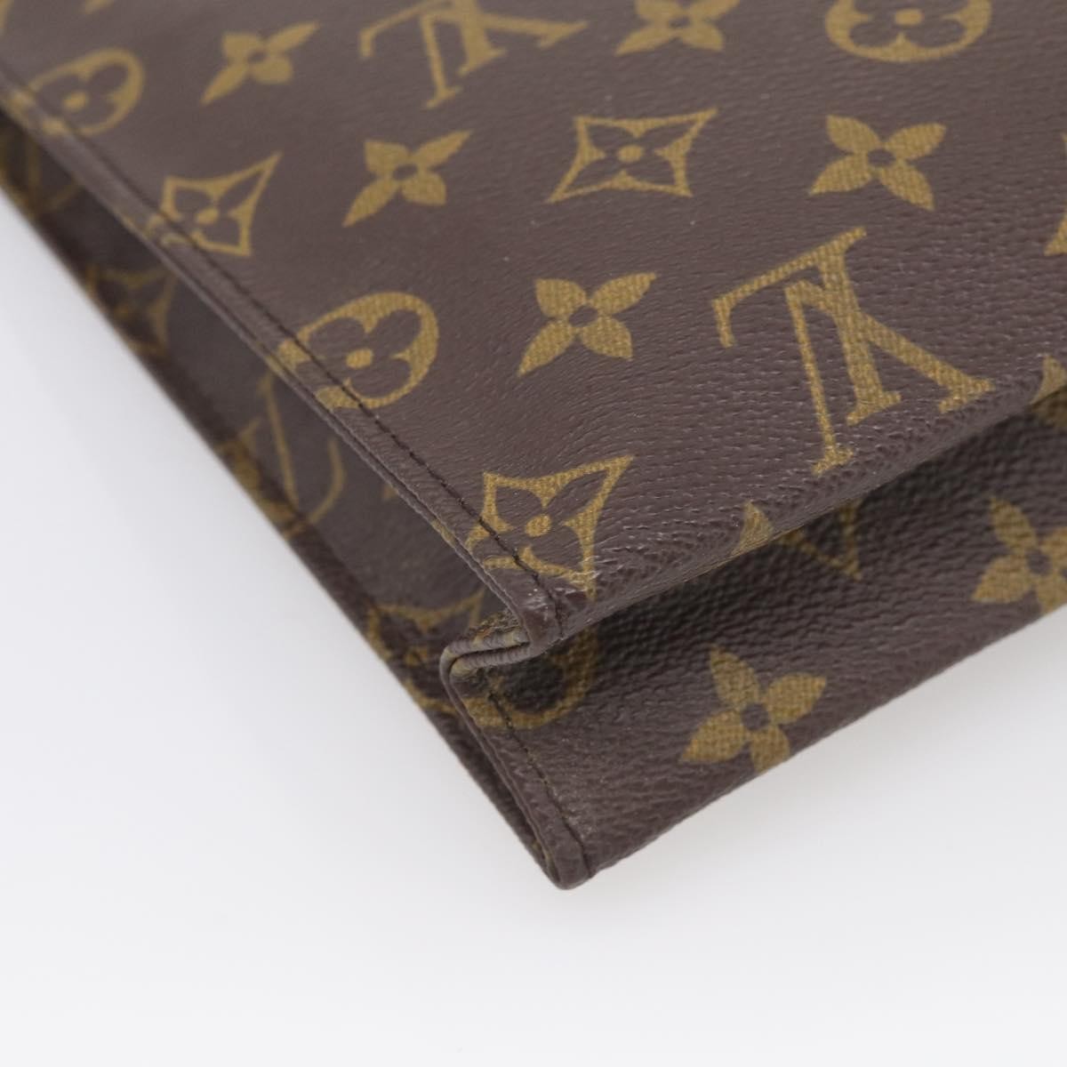 Louis Vuitton Toiletry Pouch Monogram Canvas, Brown, Canvas, Clutch