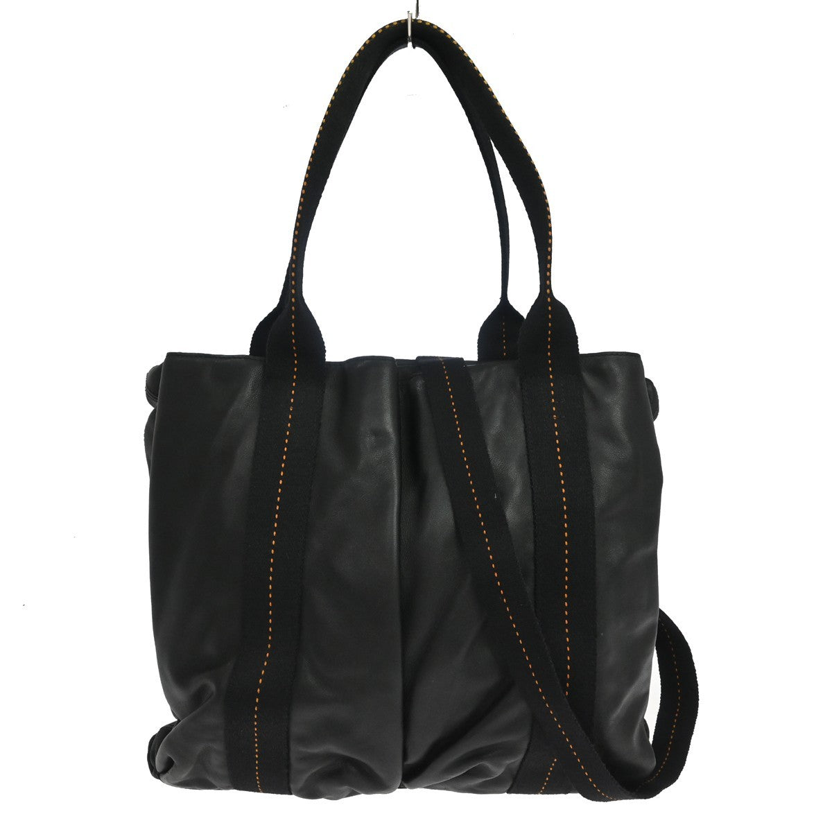 Hermes Caravan Leather, Black, Leather, Tote Bag