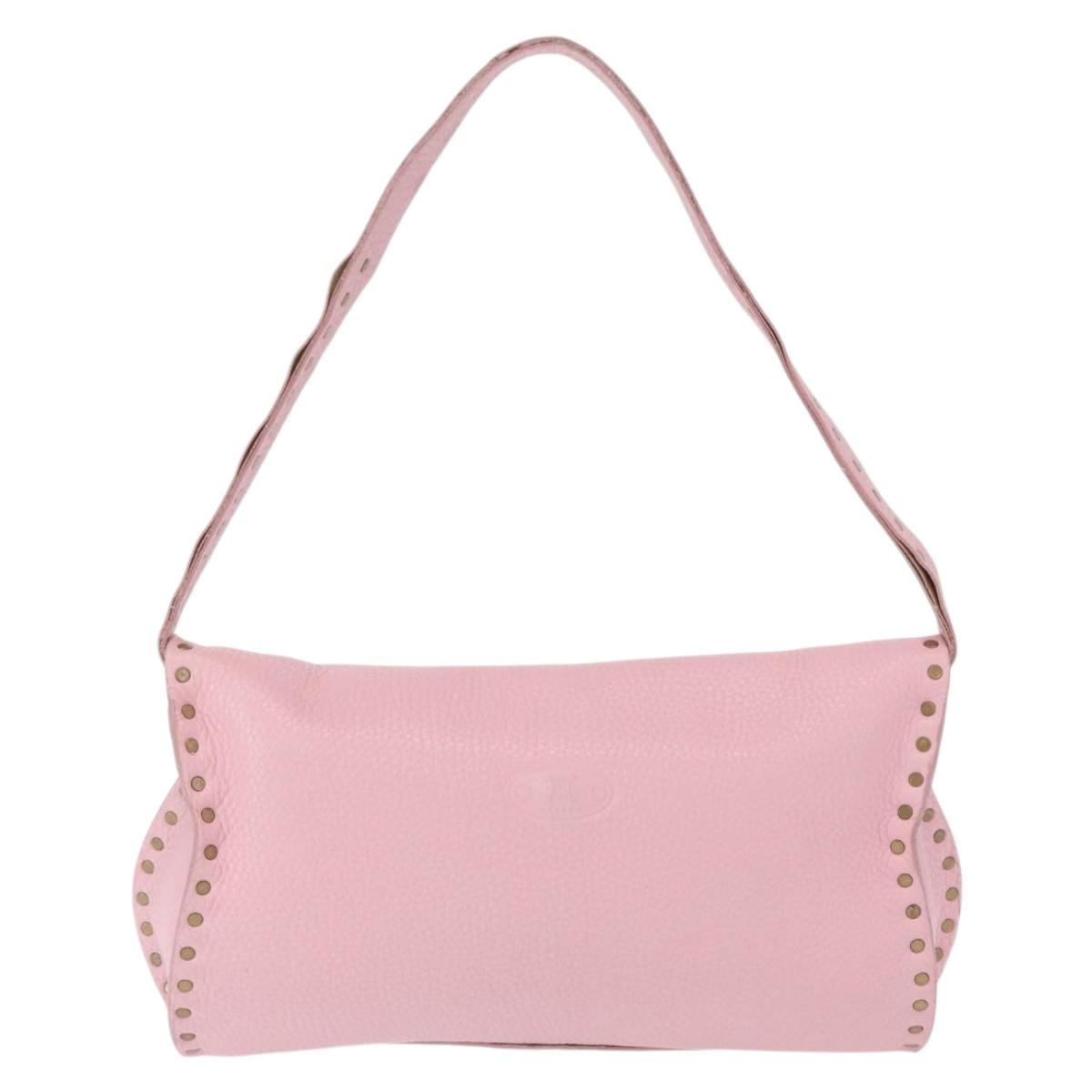 Celine Celine Evening Clutch Smooth Calfskin, PINK, LEATHER, Shoulder bag
