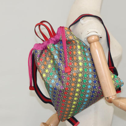 Gucci Children's Drawstring Printed GG Coated Canvas, Multicolour, Canvas, Backpack