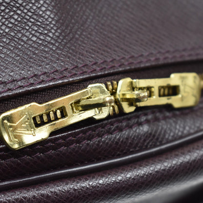 Louis Vuitton Reporter Taiga Leather, Purple, Leather, Shoulder Bag