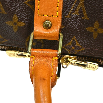 Louis Vuitton Keepall Monogram, Brown, Canvas, Travel Bag