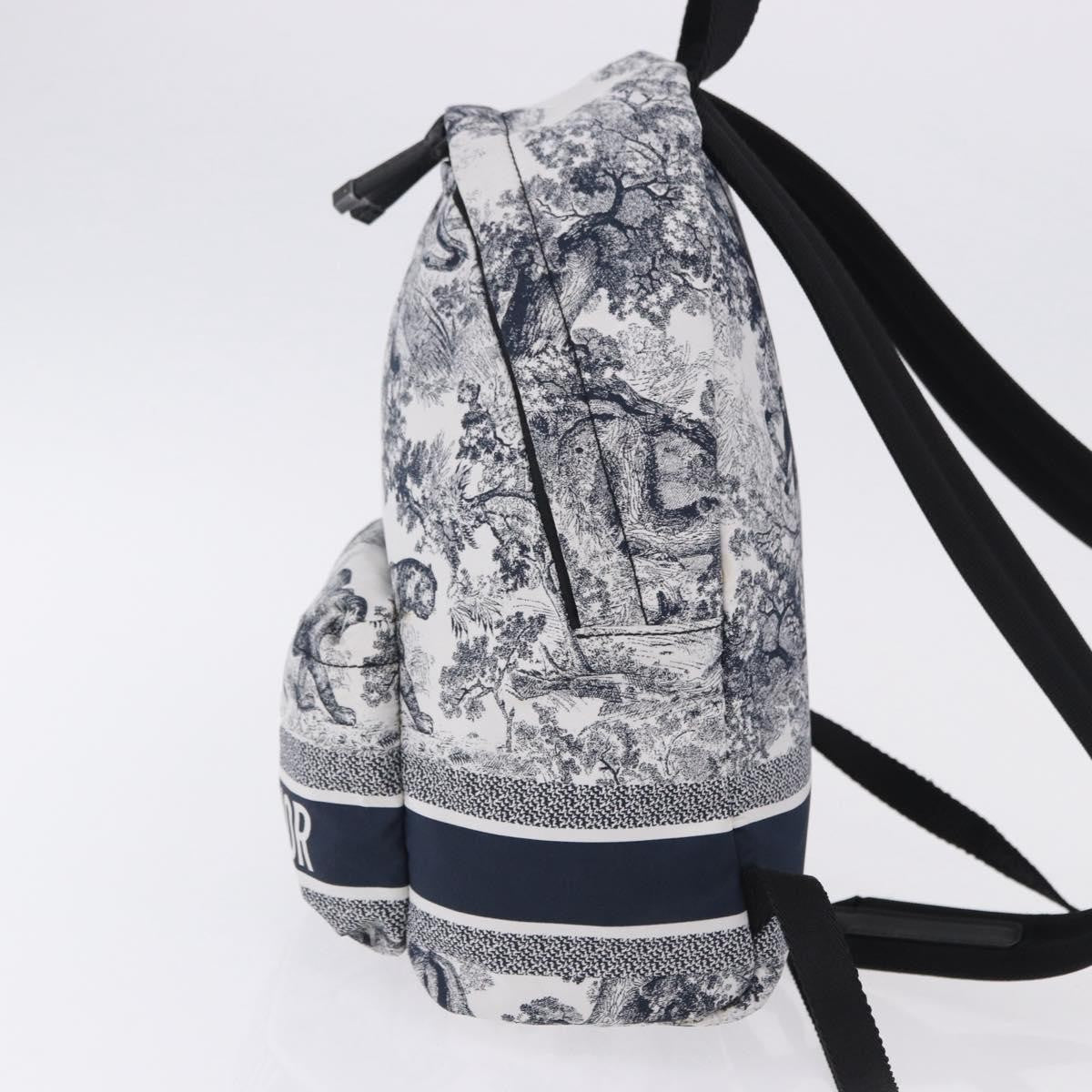 Christian Dior Toile De Jouy Travel Technical Fabric, Navy, Nylon, Backpack