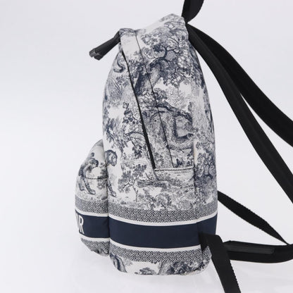 Christian Dior Toile De Jouy Travel Technical Fabric, Navy, Nylon, Backpack