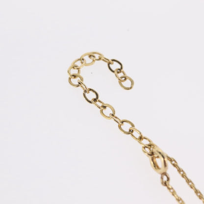 Christian Dior Logo Heart Pendant Metal, Gold, Metal, Necklace