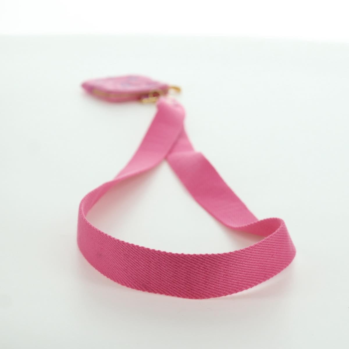 Louis Vuitton Lanyard Multipochette Coin Case Monogram Empreinte, Pink, Canvas, Wallet