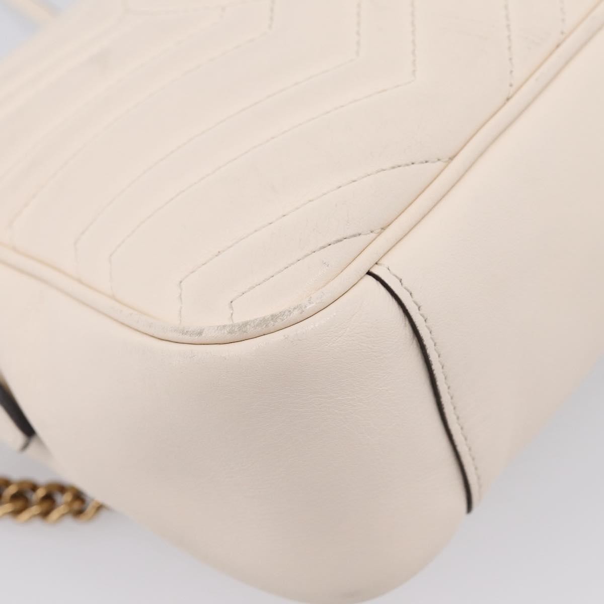 Gucci GG Marmont Multi-Use Matelasse Leather, White, Leather, Handbag