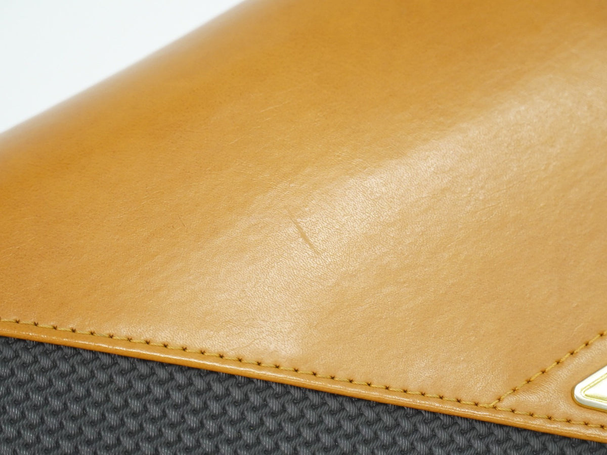 Saint Laurent Vintage Shoulder bag leather, Black, Canvas, Shoulder Bag