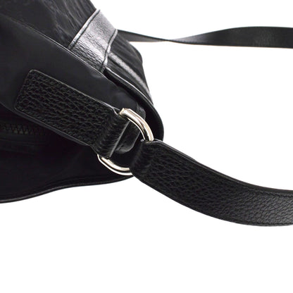 Gucci Buckle Messenger GG Canvas, Black, Canvas, Handbag