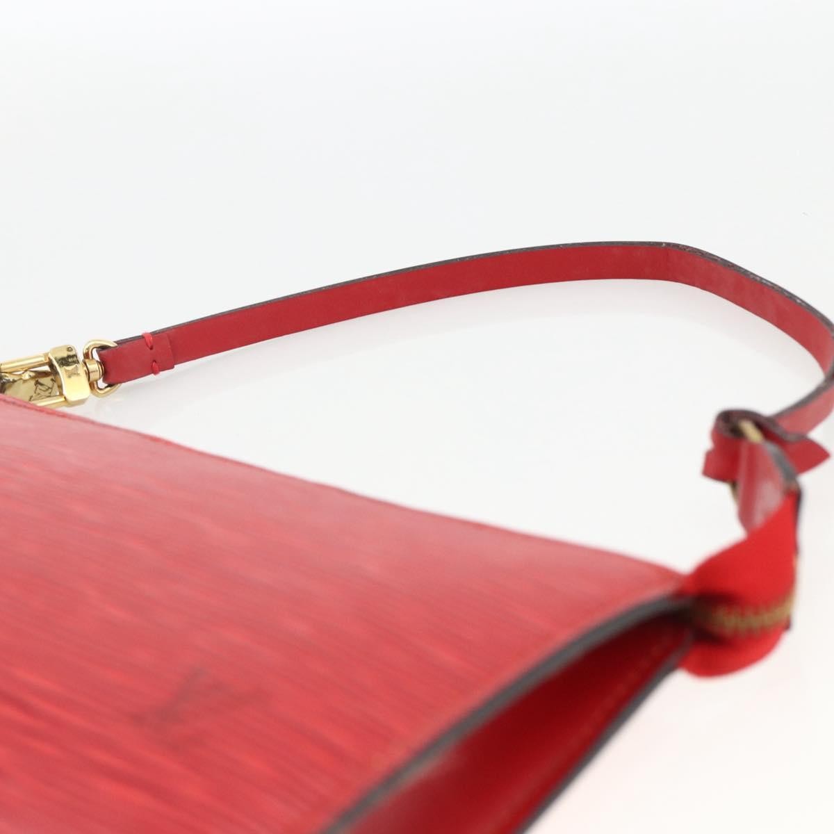 Louis Vuitton Pochette Accessoires Epi Leather, Red, Leather, Wallet