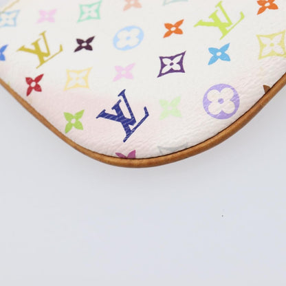 Louis Vuitton Pochette Plate Monogram Multicolor, Multicolour, Canvas, Clutch