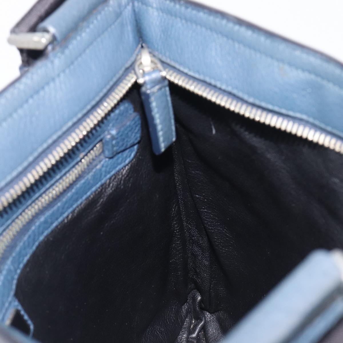 Prada Messenger Saffiano Leather, Navy, Leather, Handbag