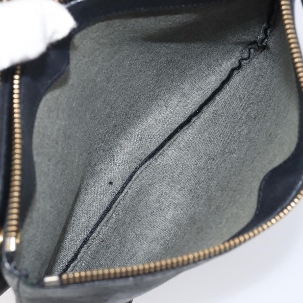 Celine Trio Leather, Black, Leather, Crossbody Bag