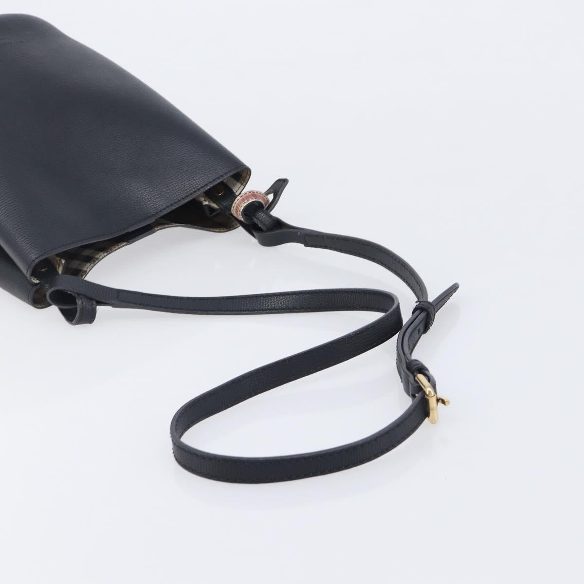 Burberry Lorne Bucket Leather, Black, Leather, Handbag