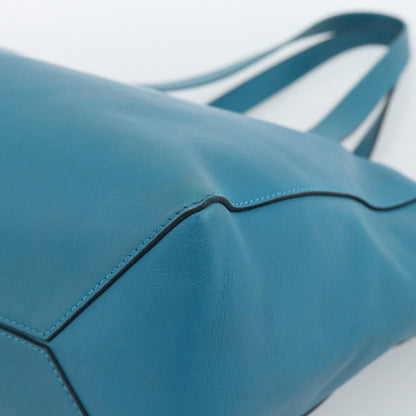 Loewe Anagram Leather, Blue, Leather, Tote Bag