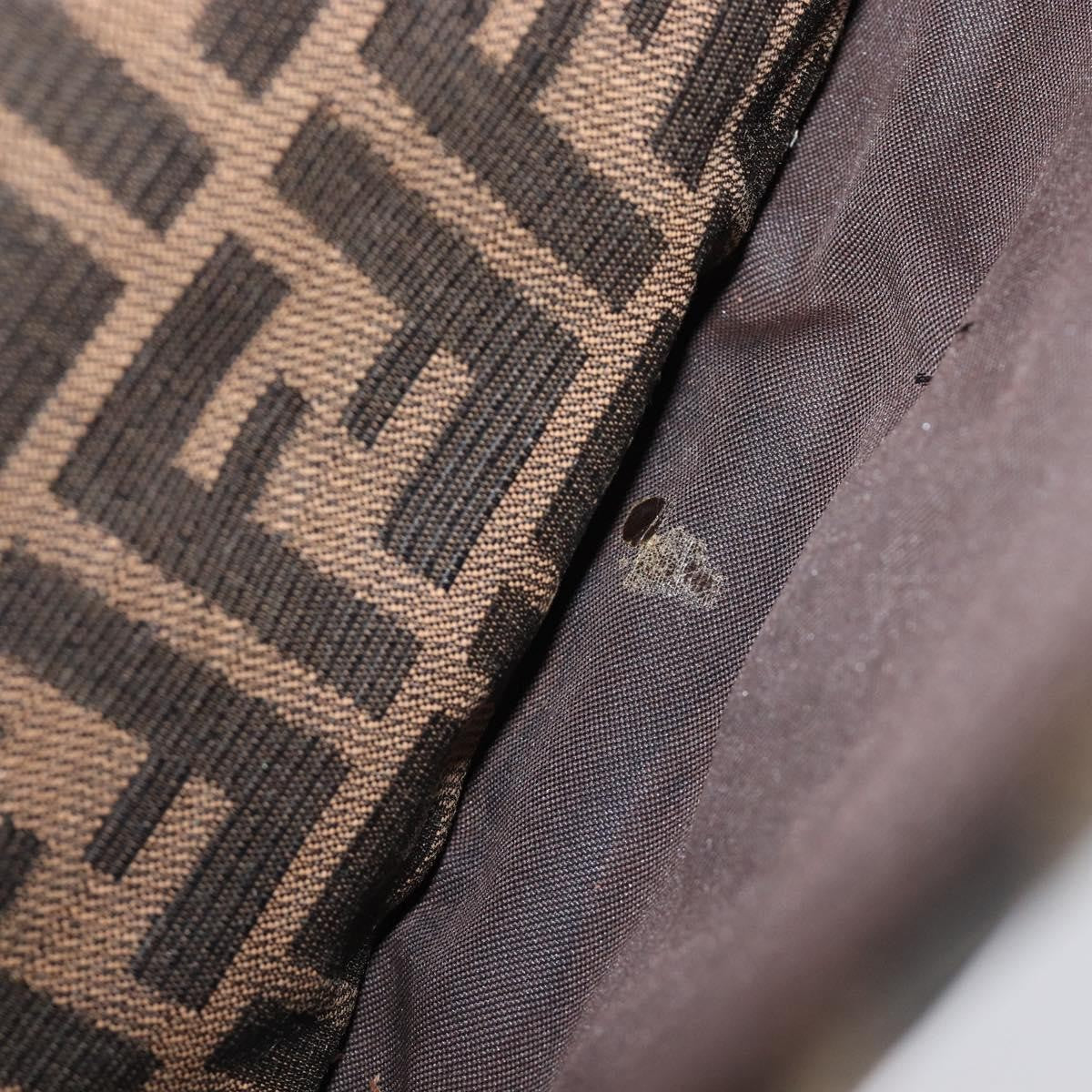 Fendi Logo Zucca Zucca, Brown, Canvas, Shoulder Bag