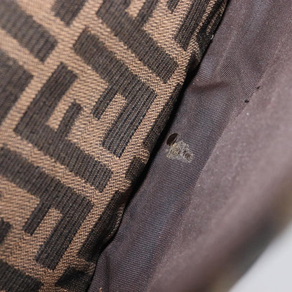 Fendi Logo Zucca Zucca, Brown, Canvas, Shoulder Bag