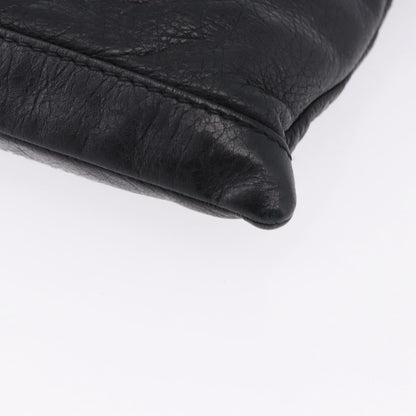 Balenciaga Classic City Clip Leather, Black, Leather, Clutch