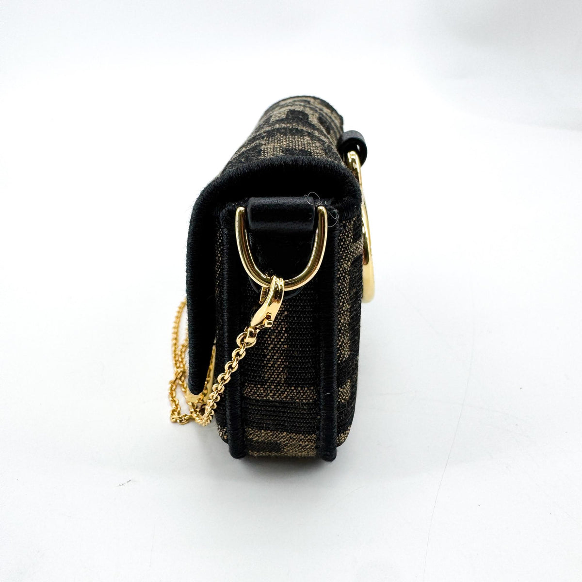 Fendi Baguette NM Zucca Canvas, Black, Canvas, Handbag