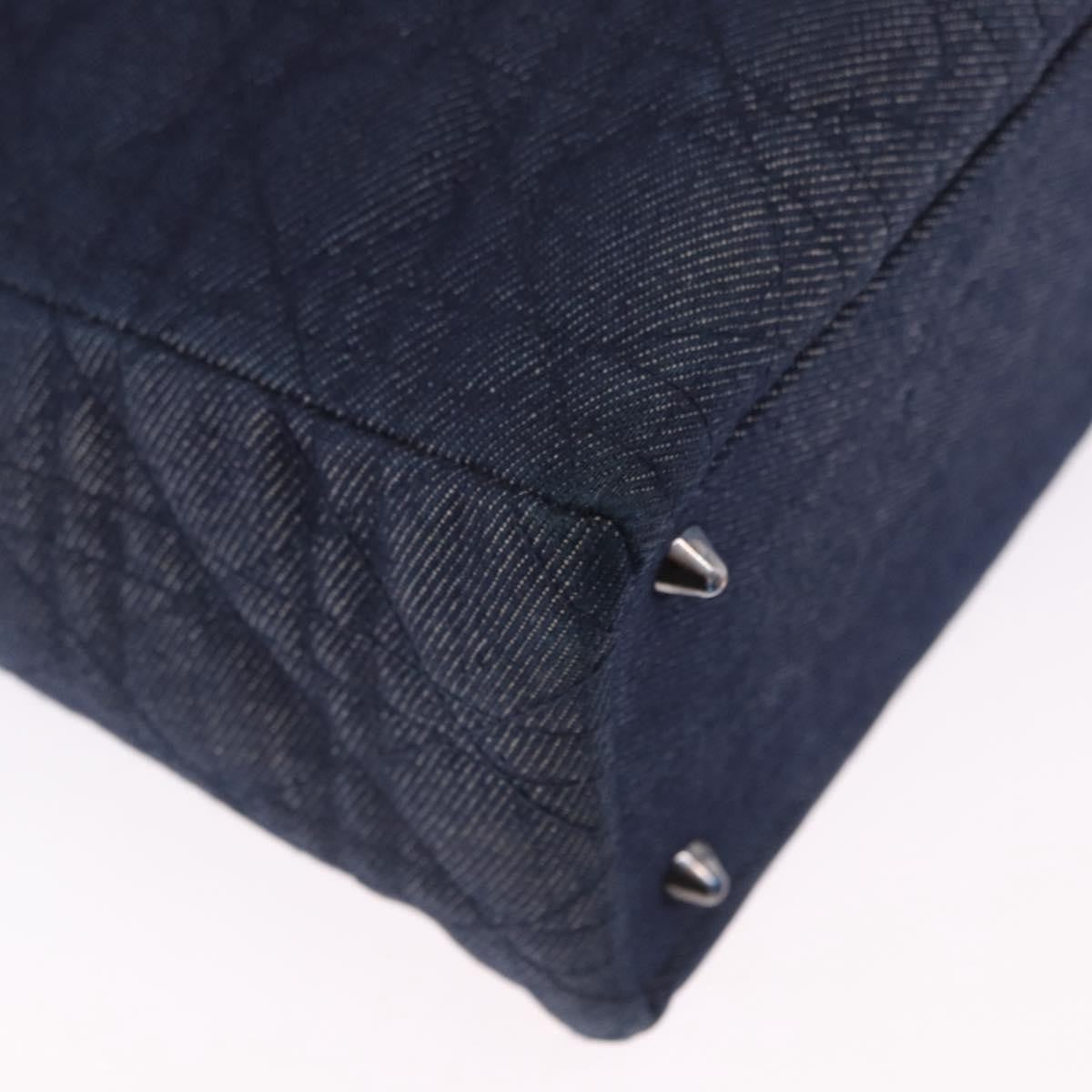 Christian Dior Lady Dior Denim, Blue, Denim, Handbag