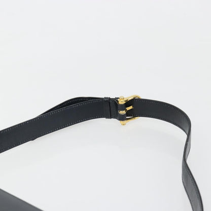 Celine Shoulder Leather, Navy, Leather, Shoulder Bag